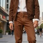 brown jeans fashion trend
