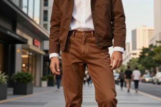 brown jeans fashion trend